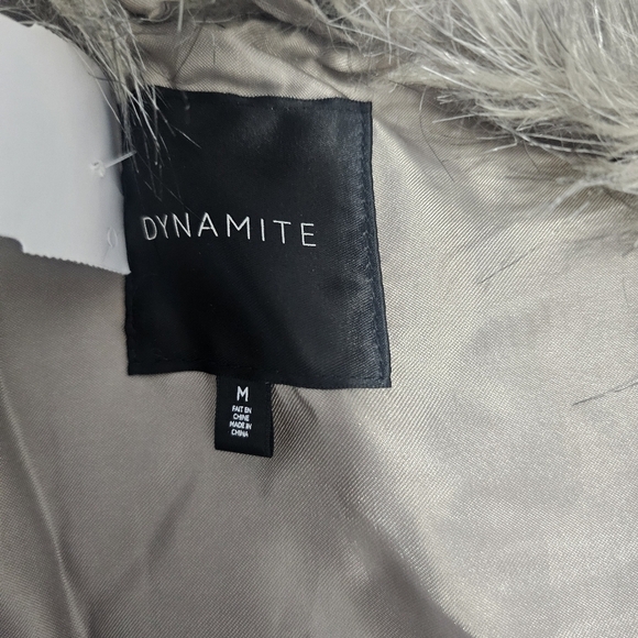 Vintage Dynamite Women's Faux Fur Sleeveless Mobwife Vest Sz M - Picture 6 of 8